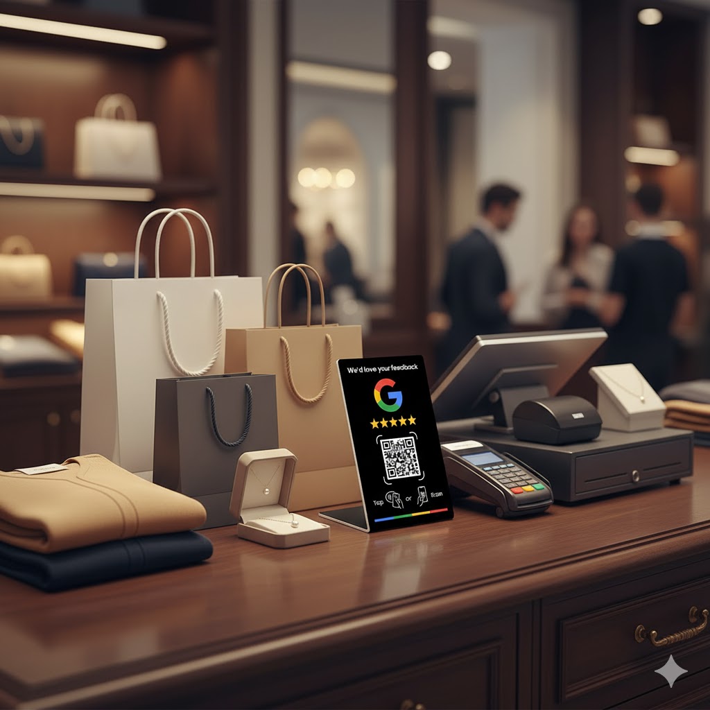 Google review stand for retail shop-2